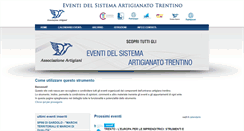 Desktop Screenshot of eventi.artigiani.tn.it